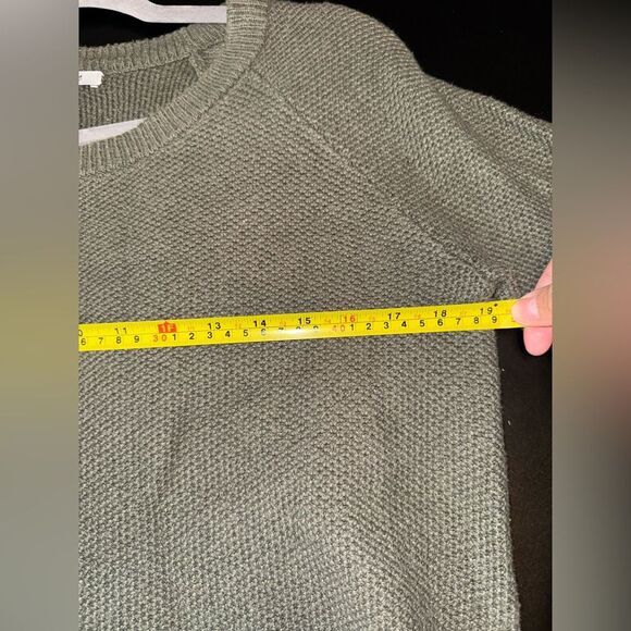 Madewell Province Cross-Back Pullover Sweater Highland Green Size Small GUC - Picture 6 of 8